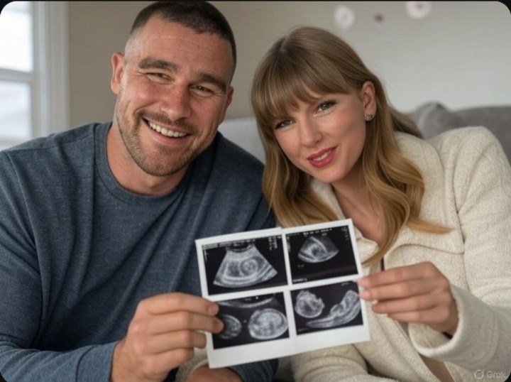 Baby on the Way! Taylor Swift & Travis Kelce Share Sweet Pregnancy Announcement with Heartwarming Ultrasound Photo..